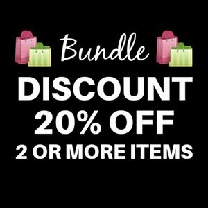 Bundle 2 or more items and I will award a discount